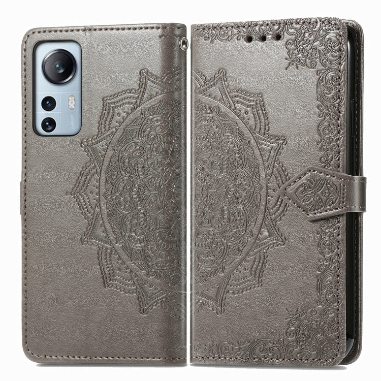 For Xiaomi 12 Lite Mandala Flower Embossed Horizontal Flip Leather Phone Case