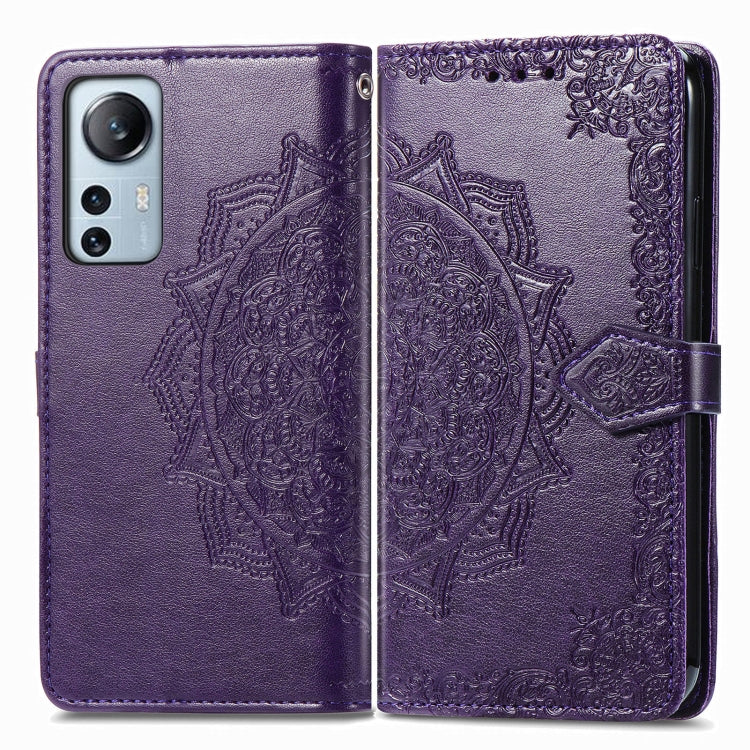 For Xiaomi 12 Lite Mandala Flower Embossed Horizontal Flip Leather Phone Case