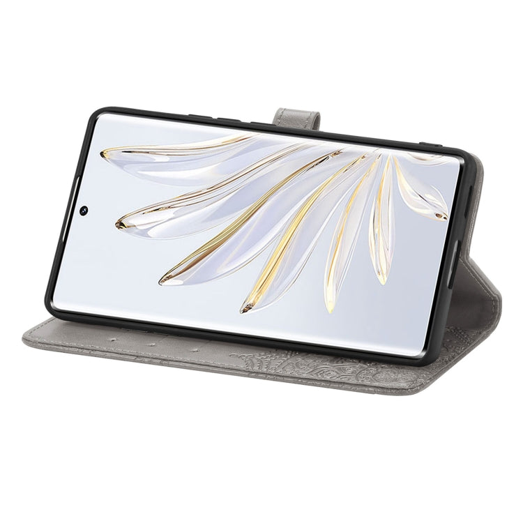 For Honor 70 Mandala Flower Embossed Horizontal Flip Leather Phone Case