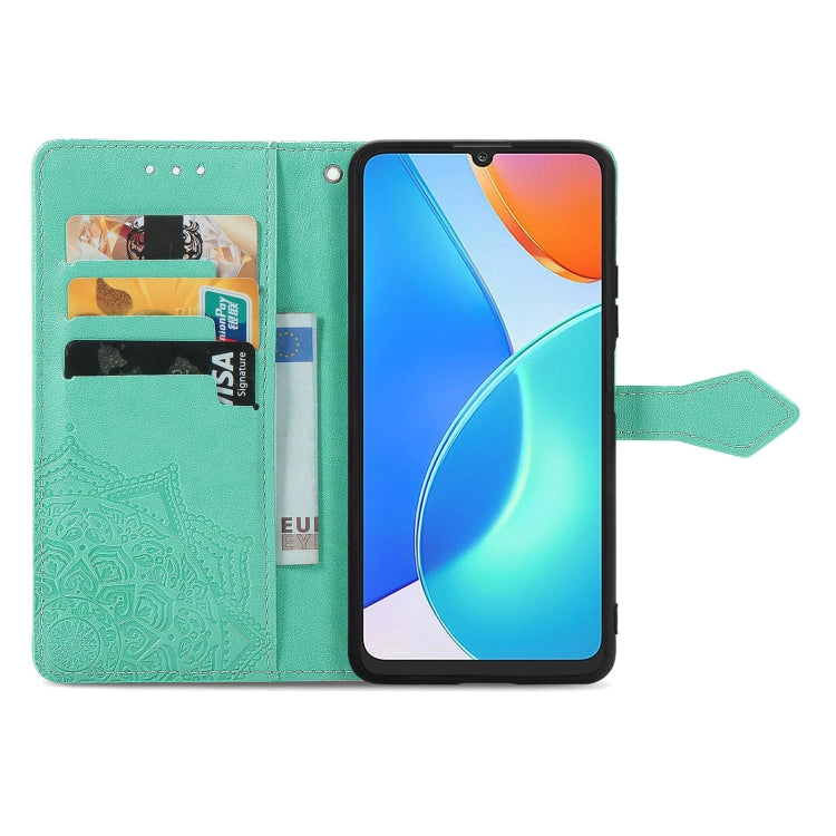 For Honor Play 30 Plus / X7 Mandala Flower Embossed Horizontal Flip Leather Phone Case