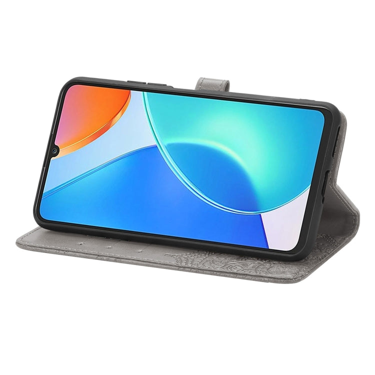 For Honor Play 30 Plus / X7 Mandala Flower Embossed Horizontal Flip Leather Phone Case