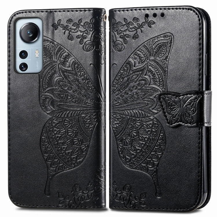For Xiaomi 12 Lite Butterfly Love Flower Embossed Horizontal Flip Leather Phone Case