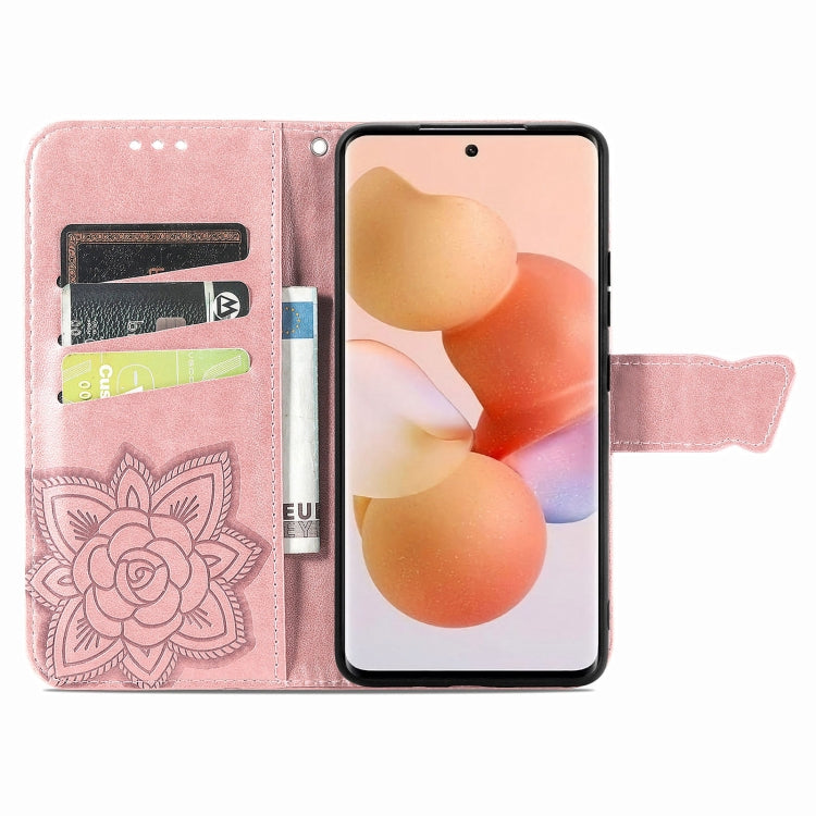 For Xiaomi 12 Lite Butterfly Love Flower Embossed Horizontal Flip Leather Phone Case