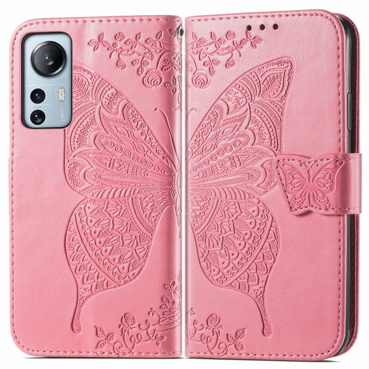 For Xiaomi 12 Lite Butterfly Love Flower Embossed Horizontal Flip Leather Phone Case
