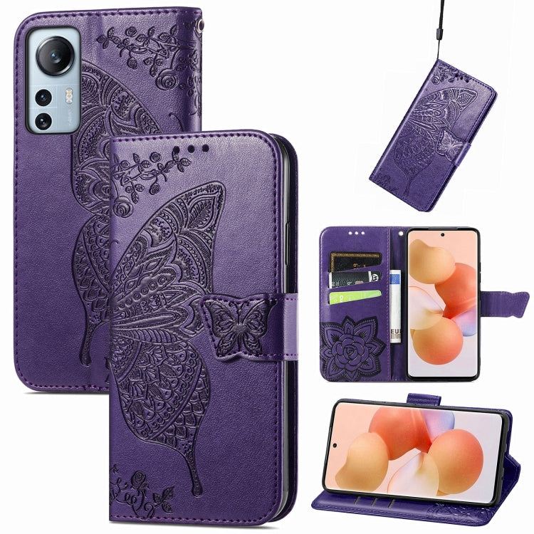 For Xiaomi 12 Lite Butterfly Love Flower Embossed Horizontal Flip Leather Phone Case