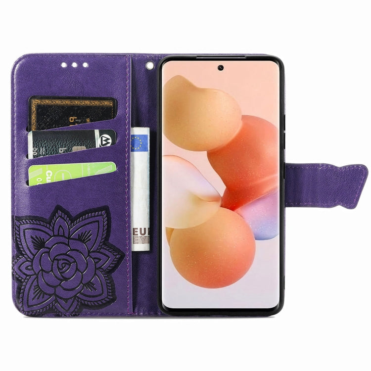 For Xiaomi 12 Lite Butterfly Love Flower Embossed Horizontal Flip Leather Phone Case