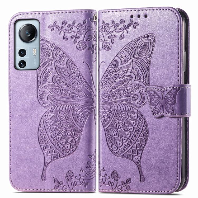 For Xiaomi 12 Lite Butterfly Love Flower Embossed Horizontal Flip Leather Phone Case