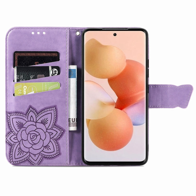 For Xiaomi 12 Lite Butterfly Love Flower Embossed Horizontal Flip Leather Phone Case