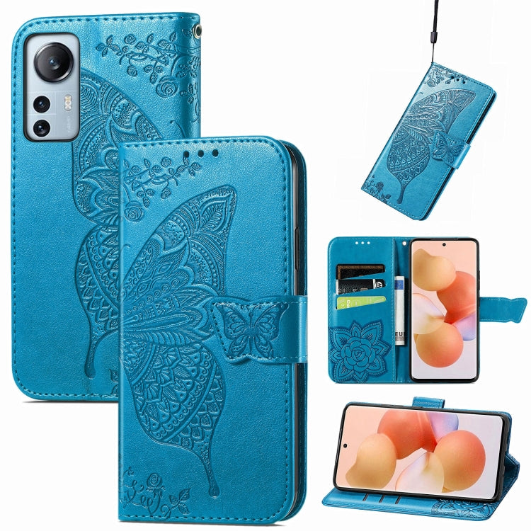 For Xiaomi 12 Lite Butterfly Love Flower Embossed Horizontal Flip Leather Phone Case