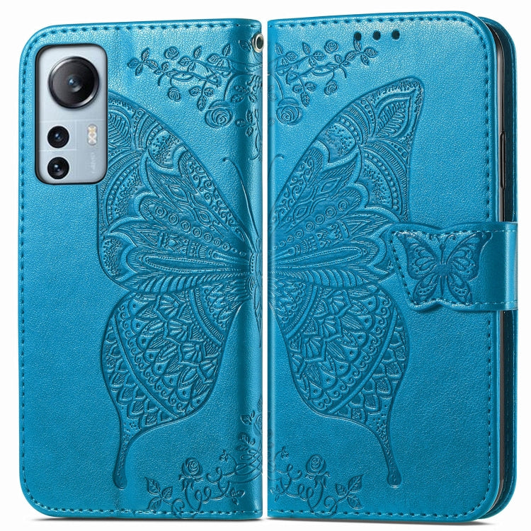 For Xiaomi 12 Lite Butterfly Love Flower Embossed Horizontal Flip Leather Phone Case