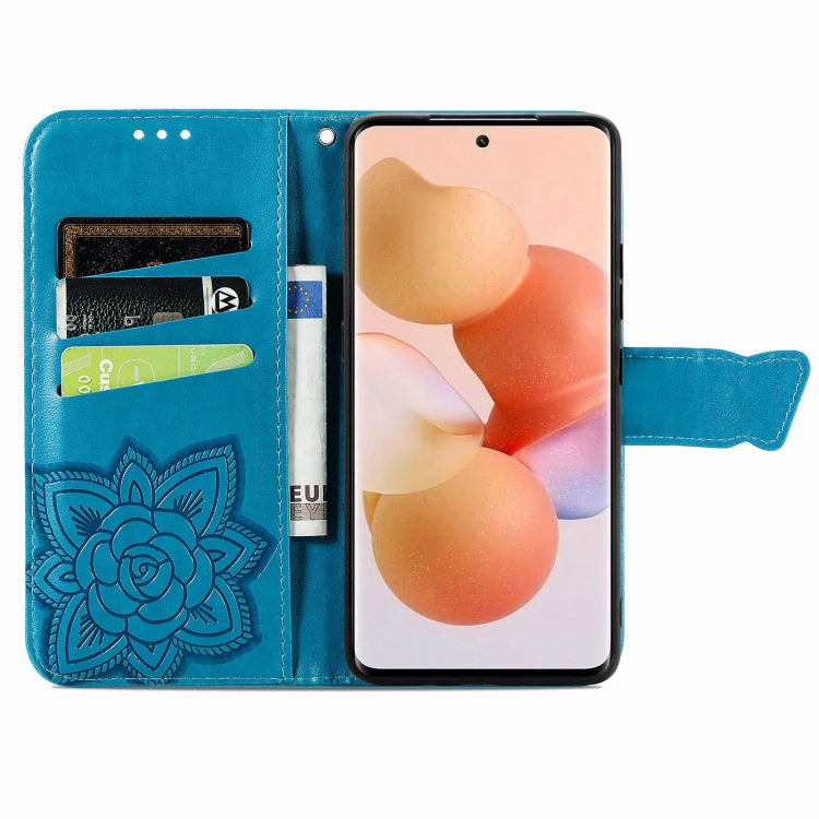 For Xiaomi 12 Lite Butterfly Love Flower Embossed Horizontal Flip Leather Phone Case