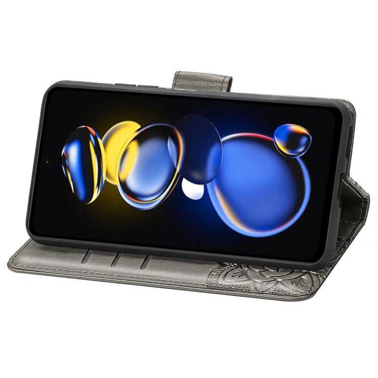 For Xiaomi Redmi Note 11T Butterfly Love Flower Embossed Horizontal Flip Leather Phone Case