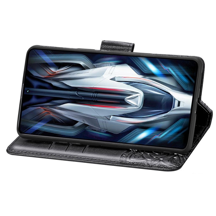 For Xiaomi Redmi K50 Gaming Butterfly Love Flower Embossed Horizontal Flip Leather Phone Case