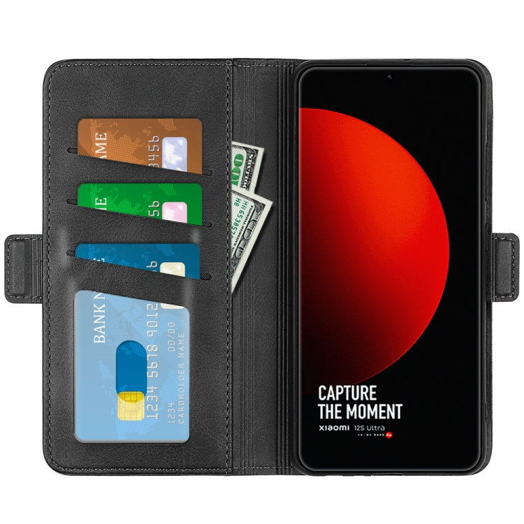 For Xiaomi 12S Ultra Dual-side Magnetic Buckle Horizontal Flip Leather Phone Case