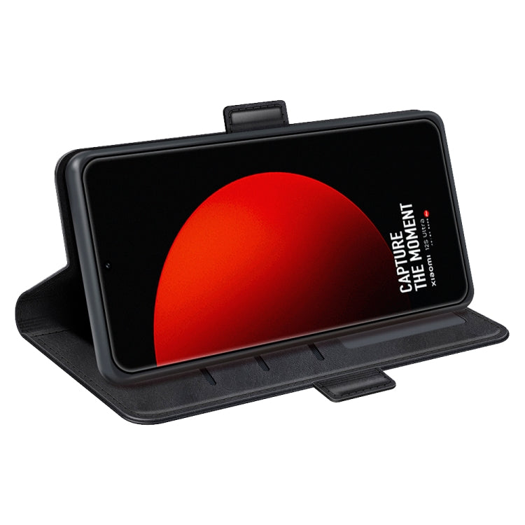 For Xiaomi 12S Ultra Dual-side Magnetic Buckle Horizontal Flip Leather Phone Case