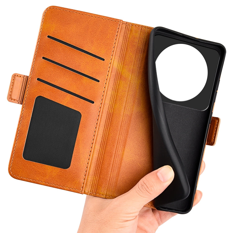 For Xiaomi 12S Ultra Dual-side Magnetic Buckle Horizontal Flip Leather Phone Case