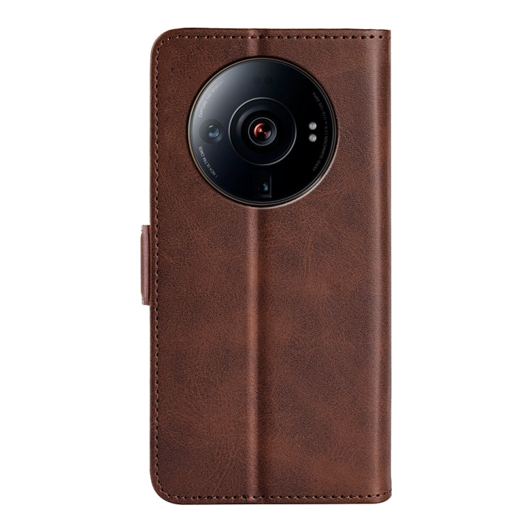 For Xiaomi 12S Ultra Dual-side Magnetic Buckle Horizontal Flip Leather Phone Case