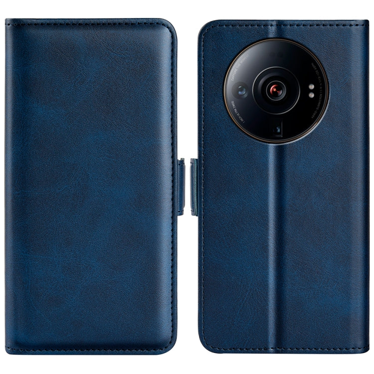 For Xiaomi 12S Ultra Dual-side Magnetic Buckle Horizontal Flip Leather Phone Case