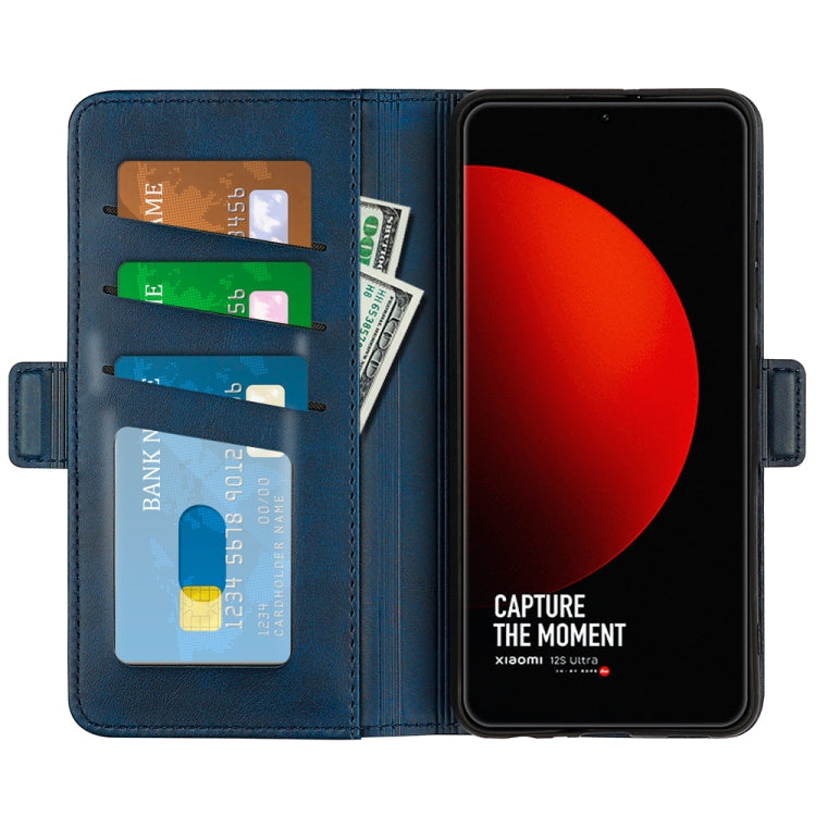 For Xiaomi 12S Ultra Dual-side Magnetic Buckle Horizontal Flip Leather Phone Case