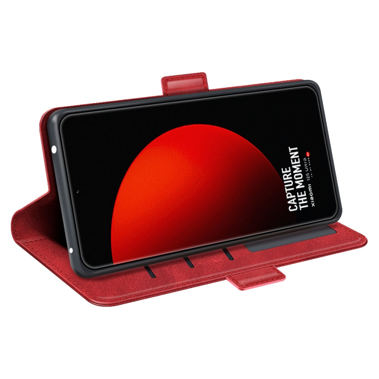 For Xiaomi 12S Ultra Dual-side Magnetic Buckle Horizontal Flip Leather Phone Case