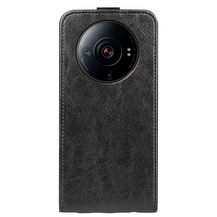 For Xiaomi 12S Ultra R64 Texture Vertical Flip Leather Phone Case