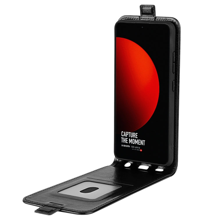 For Xiaomi 12S Ultra R64 Texture Vertical Flip Leather Phone Case