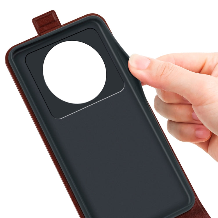 For Xiaomi 12S Ultra R64 Texture Vertical Flip Leather Phone Case