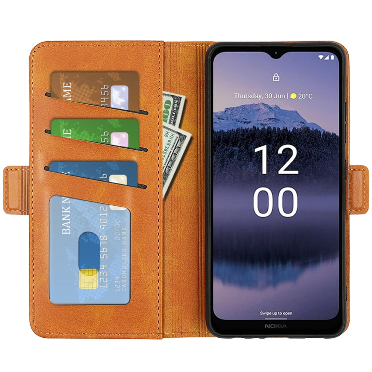 For Nokia G11 Plus Dual-side Magnetic Buckle Horizontal Flip Leather Phone Case