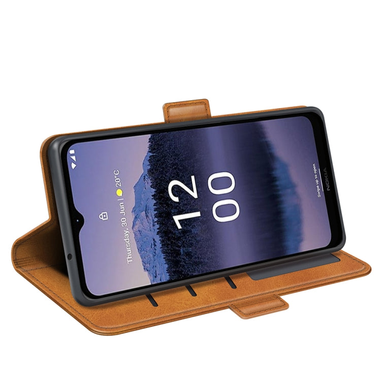 For Nokia G11 Plus Dual-side Magnetic Buckle Horizontal Flip Leather Phone Case