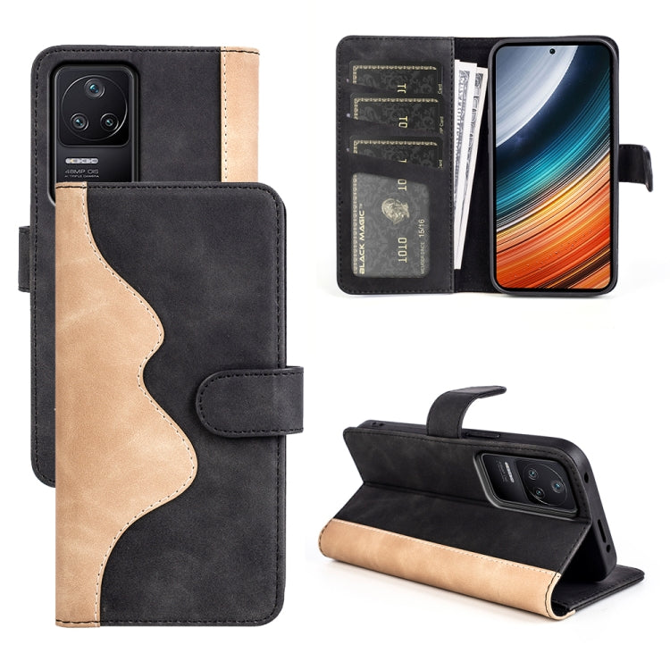 For Xiaomi Redmi K40S Stitching Horizontal Flip Leather Phone Case