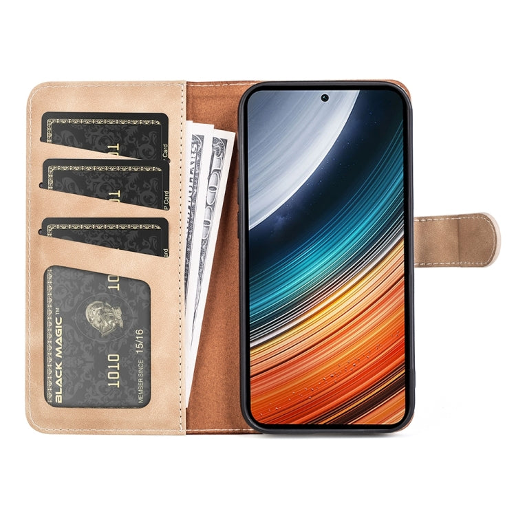 For Xiaomi Redmi K40S Stitching Horizontal Flip Leather Phone Case