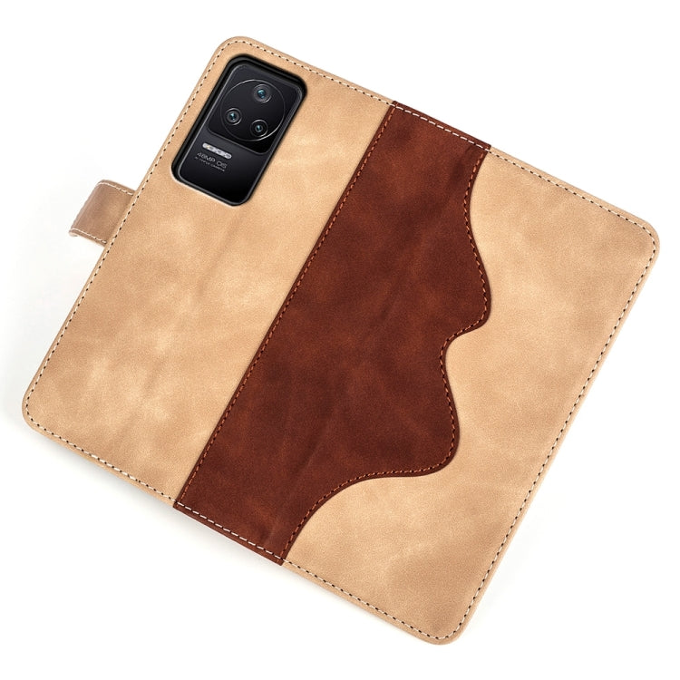 For Xiaomi Redmi K40S Stitching Horizontal Flip Leather Phone Case