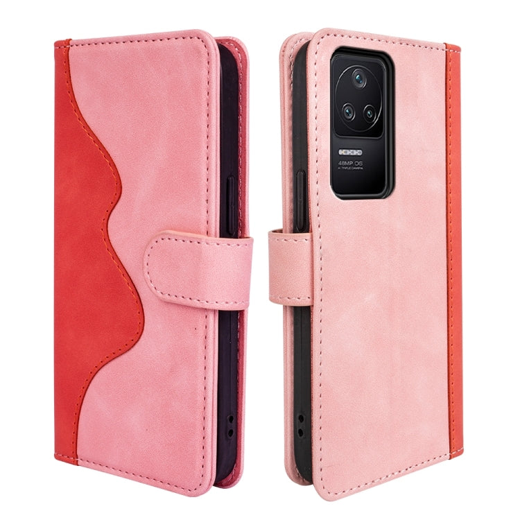 For Xiaomi Redmi K40S Stitching Horizontal Flip Leather Phone Case