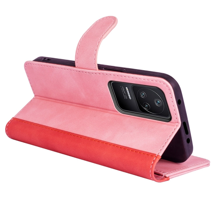 For Xiaomi Redmi K40S Stitching Horizontal Flip Leather Phone Case