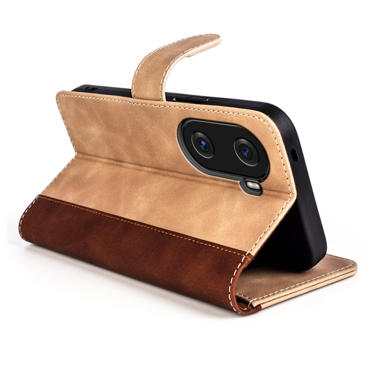 For Honor X40i Stitching Horizontal Flip Leather Phone Case