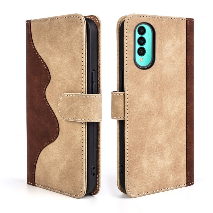 For Wiko T50 Stitching Horizontal Flip Leather Phone Case