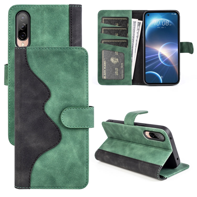 For HTC Desire 22 Pro Stitching Horizontal Flip Leather Phone Case