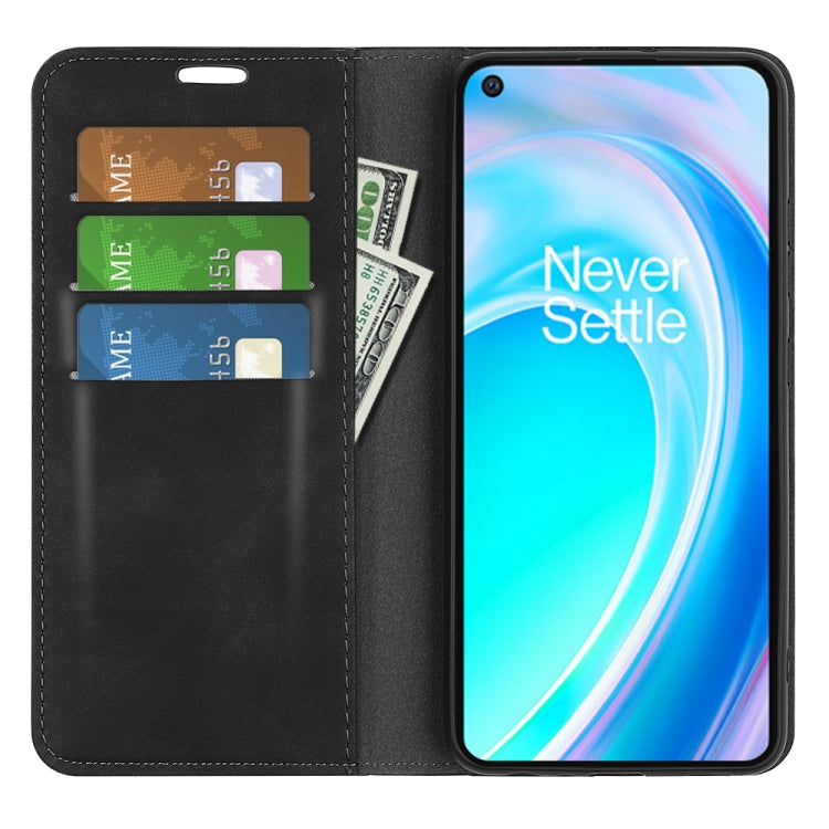 For OnePlus Nord CE 2 Lite Retro-skin Magnetic Suction Leather Phone Case