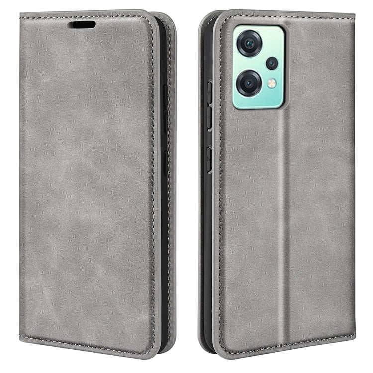 For OnePlus Nord CE 2 Lite Retro-skin Magnetic Suction Leather Phone Case