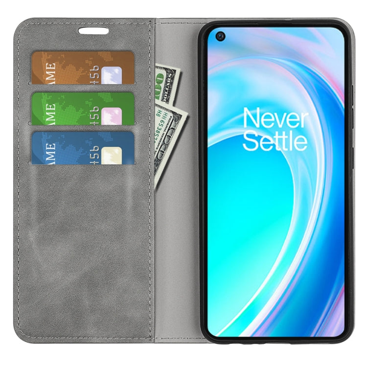 For OnePlus Nord CE 2 Lite Retro-skin Magnetic Suction Leather Phone Case