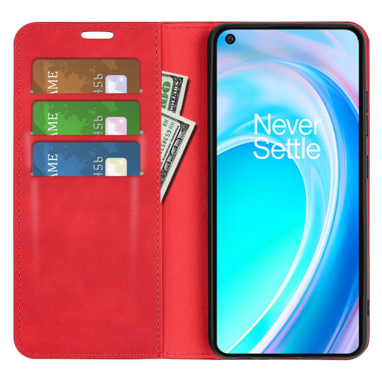 For OnePlus Nord CE 2 Lite Retro-skin Magnetic Suction Leather Phone Case
