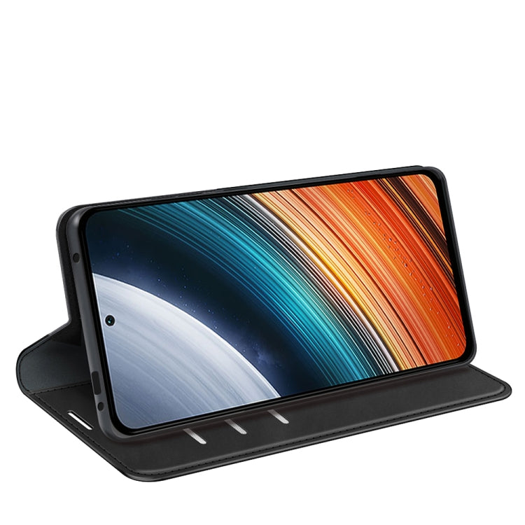 For Xiaomi Redmi K40S Retro-skin Magnetic Suction Leather Phone Case