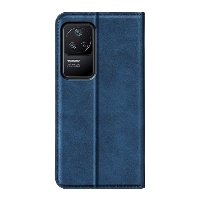 For Xiaomi Redmi K40S Retro-skin Magnetic Suction Leather Phone Case