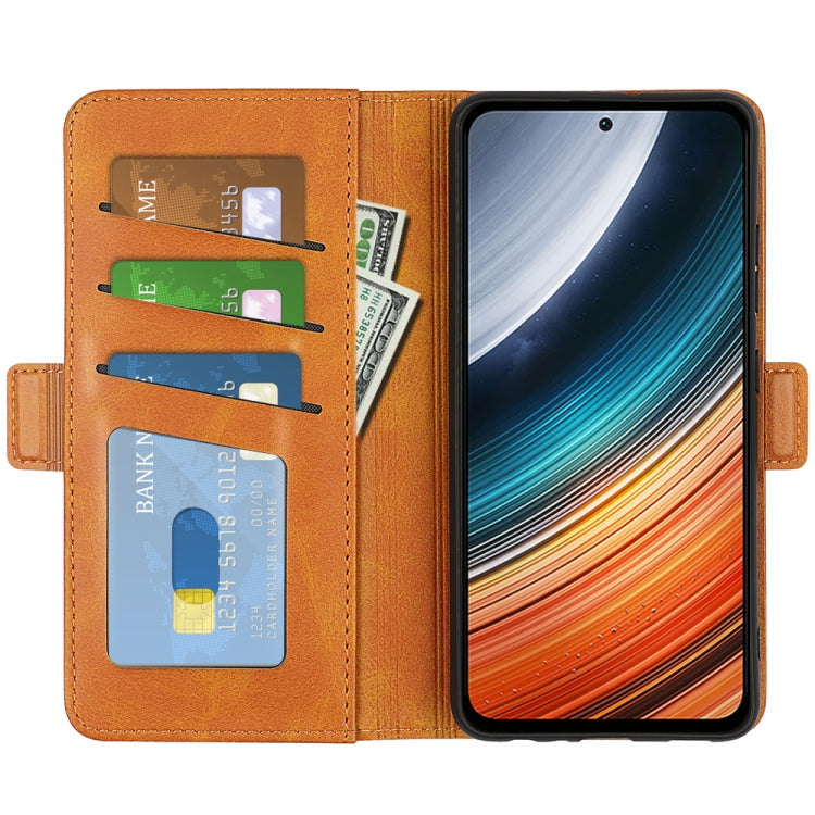 For Xiaomi Redmi K40S Dual-side Magnetic Buckle Horizontal Flip Leather Phone Case