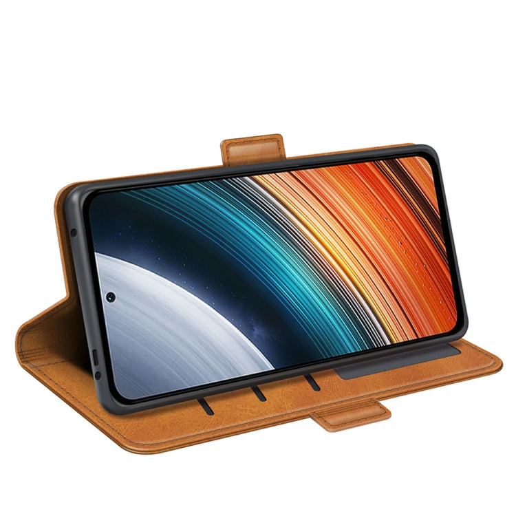 For Xiaomi Redmi K40S Dual-side Magnetic Buckle Horizontal Flip Leather Phone Case