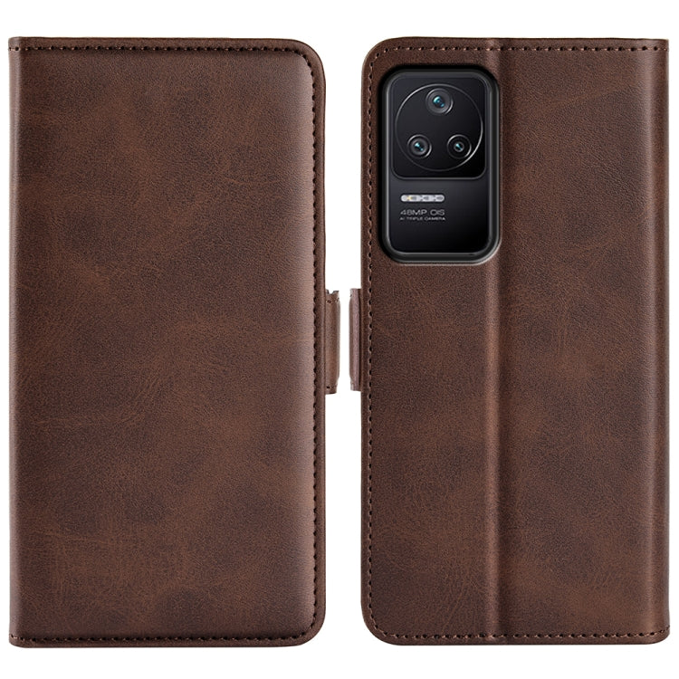 For Xiaomi Redmi K40S Dual-side Magnetic Buckle Horizontal Flip Leather Phone Case