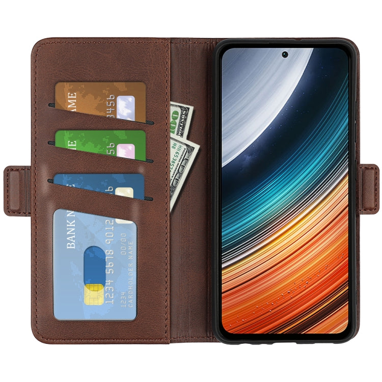 For Xiaomi Redmi K40S Dual-side Magnetic Buckle Horizontal Flip Leather Phone Case