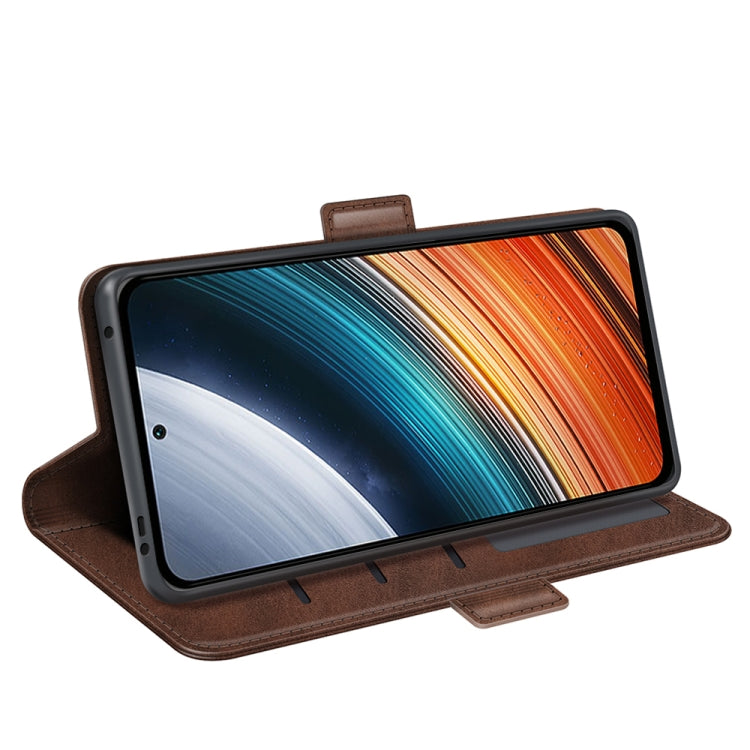 For Xiaomi Redmi K40S Dual-side Magnetic Buckle Horizontal Flip Leather Phone Case