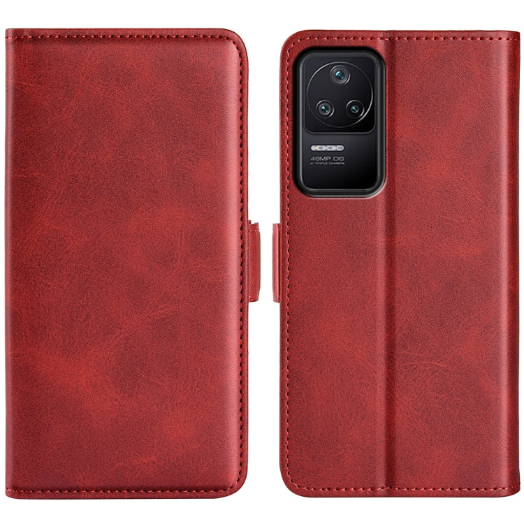 For Xiaomi Redmi K40S Dual-side Magnetic Buckle Horizontal Flip Leather Phone Case