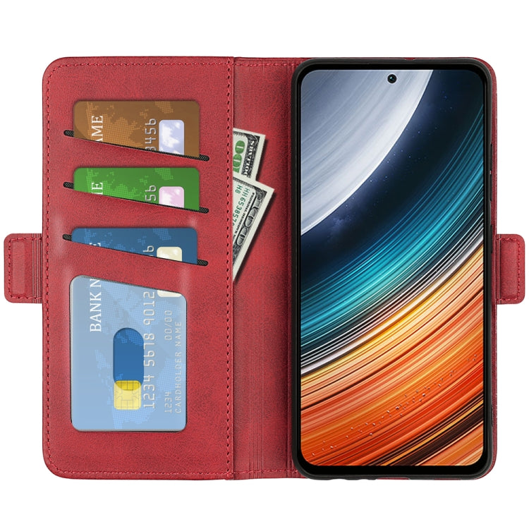 For Xiaomi Redmi K40S Dual-side Magnetic Buckle Horizontal Flip Leather Phone Case